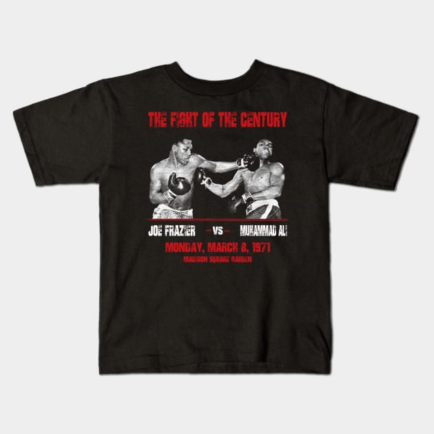 Frazier VS Ali 1971 Kids T-Shirt by BukaGaPakeLibur